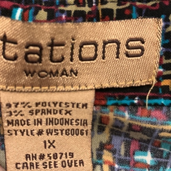 Notations Woman 1X Blouse - Picture 8 of 10